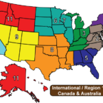APCUG Regions map, 2017